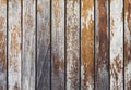 Grey and orange background with wooden texture horizontal top view isolated, vintage dark wood backdrop, old blue rustic board Royalty Free Stock Photo