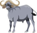 The Grey Ox Mammal Animal Vector