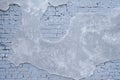 Grey Painted cracked brick wall texture Background. Royalty Free Stock Photo