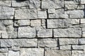 Grey pattern of decorative brown grey slate stone wall Royalty Free Stock Photo