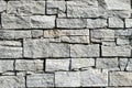 Grey pattern of decorative brown grey slate stone wall Royalty Free Stock Photo