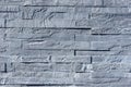 Grey pattern of decorative brown grey slate stone wall Royalty Free Stock Photo