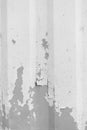 Grey peeling old paint metal surface fence texture background white gray flakes Royalty Free Stock Photo