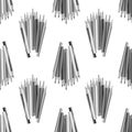Grey Pencils Seamless Pattern