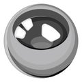 Grey pinball, icon Royalty Free Stock Photo