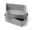 Grey plastic box