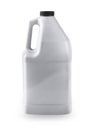 Grey plastic canister for household chemicals Royalty Free Stock Photo