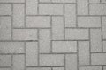Grey precast concrete blocks