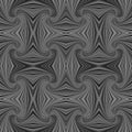 Grey psychedelic abstract seamless striped swirl pattern background