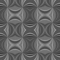 Grey psychedelic abstract seamless striped vortex pattern background design