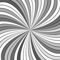 Grey psychedelic abstract striped spiral vortex background