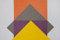 Grey, Purple, Orange and Yellow coloured paper background