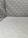 grey quilted corner background selective focus Royalty Free Stock Photo