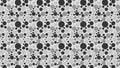 Grey Random Circles Dots Pattern Vector Illustration