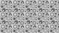 Grey Random Circles Pattern Background Vector Image