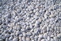Grey rocks and pebbles on the shore of Lake Michigan, useful for backgrounds Royalty Free Stock Photo