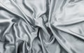 Grey rumple satin fabric