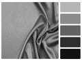 Grey satin colour palette swatch Royalty Free Stock Photo