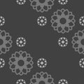 GREY SCALE FLORA PATTERN