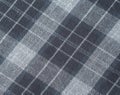 Grey scottish checked wool fabric texture background