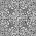 Grey seamless abstract flower kaleidoscope mandala pattern background Royalty Free Stock Photo