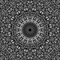 Grey seamless flower mosaic mandala pattern wallpaper Royalty Free Stock Photo