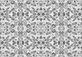 Grey seamless mosaic pattern. Abstract geometric background with triangles and circles for wallpaper and other applications. Gray. Royalty Free Stock Photo