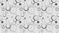 Grey Seamless Retro Circles Pattern Background Illustrator Royalty Free Stock Photo