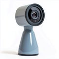Grey security camera home surveillance system technology  isolated on white background Royalty Free Stock Photo