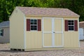 grey shed storage outdoor roof window green