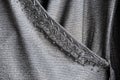 Grey silver embroidered with beads background
