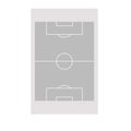 Grey simple football soccer field