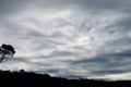 Grey skies in the Blue Mountains of Australia Royalty Free Stock Photo