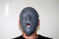 Grey slimed face Royalty Free Stock Photo