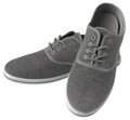 Grey sneakers isolated