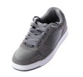 Grey sneakers isolated on white background. New footwear minimal casual style. with clipping path Royalty Free Stock Photo