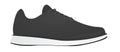 Grey sneakers. side view Royalty Free Stock Photo