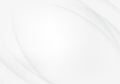 Grey soft futuristic abstract smooth swoosh curve line pattern. Vector illustration Royalty Free Stock Photo