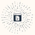 Grey Software, web developer programming code icon isolated on beige background. Javascript computer script random parts Royalty Free Stock Photo