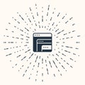 Grey Software, web developer programming code icon isolated on beige background. Javascript computer script random parts Royalty Free Stock Photo