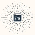 Grey Software, web developer programming code icon isolated on beige background. Javascript computer script random parts Royalty Free Stock Photo
