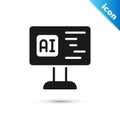 Grey Software, web developer programming code icon isolated on white background. Javascript computer script random parts Royalty Free Stock Photo