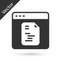 Grey Software, web developer programming code icon isolated on white background. Javascript computer script random parts Royalty Free Stock Photo