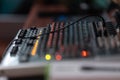 Grey Sound Engineer Control Panel Royalty Free Stock Photo