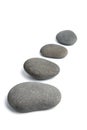 Grey spa stones isolated