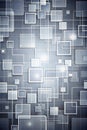 Grey Squares Abstract Tech Pattern Background for Futuristic Design Themes Royalty Free Stock Photo
