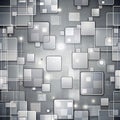 Grey Squares Abstract Tech Pattern Background for Futuristic Design Themes Royalty Free Stock Photo