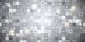 Grey Squares Abstract Tech Pattern Background for Futuristic Design Themes Royalty Free Stock Photo