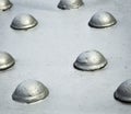 Grey steel rivets Royalty Free Stock Photo