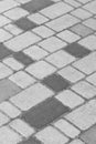 Grey Stone Pattern Paving Tile Mosaic Floor Street Texture Background Gray Structure Road Royalty Free Stock Photo